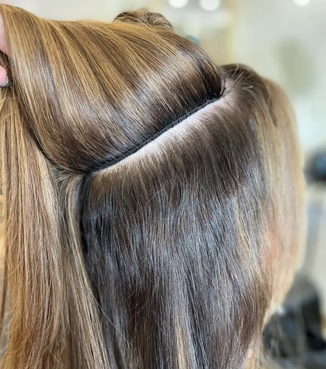 Hidden Beaded Weft Extensions
